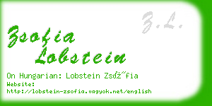 zsofia lobstein business card